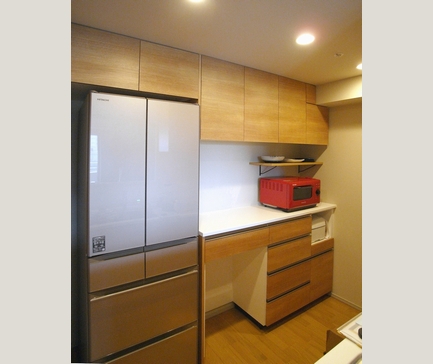 マンション梁対応カップボード160cm