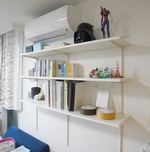 可動棚 棚柱レールシェルフ取付